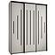 Schrank 45 Canaris 12 190 weiß/schwarz