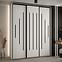 Schrank 45 Canaris 12 190 weiß/schwarz,5
