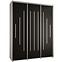 Schrank 45 Canaris 12 190 weiß/schwarz/silver