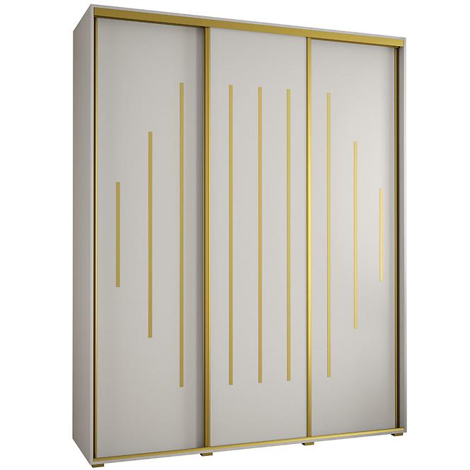 Schrank 45 Canaris 12 190 weiß/gold