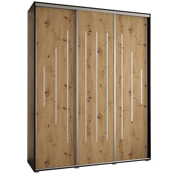 Schrank 45 Canaris 12 190 schwarz/artisan/silver