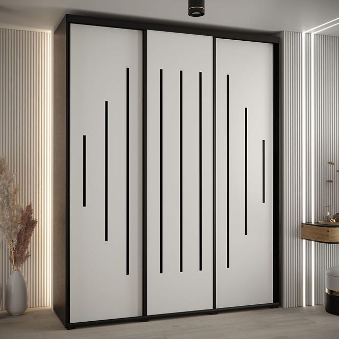 Schrank 45 Canaris 12 190 schwarz/weiß/schwarz