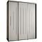 Schrank 45 Canaris 12 190 schwarz/weiß/silver