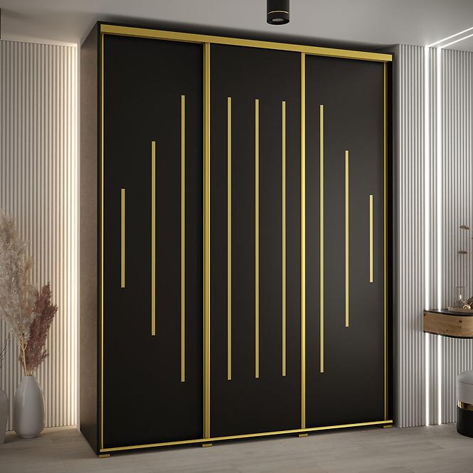 Schrank 45 Canaris 12 190 schwarz/gold