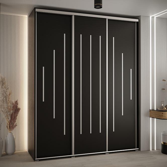 Schrank 45 Canaris 12 190 schwarz/silver