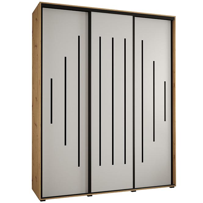 Schrank 45 Canaris 12 200 artisan/weiß/schwarz
