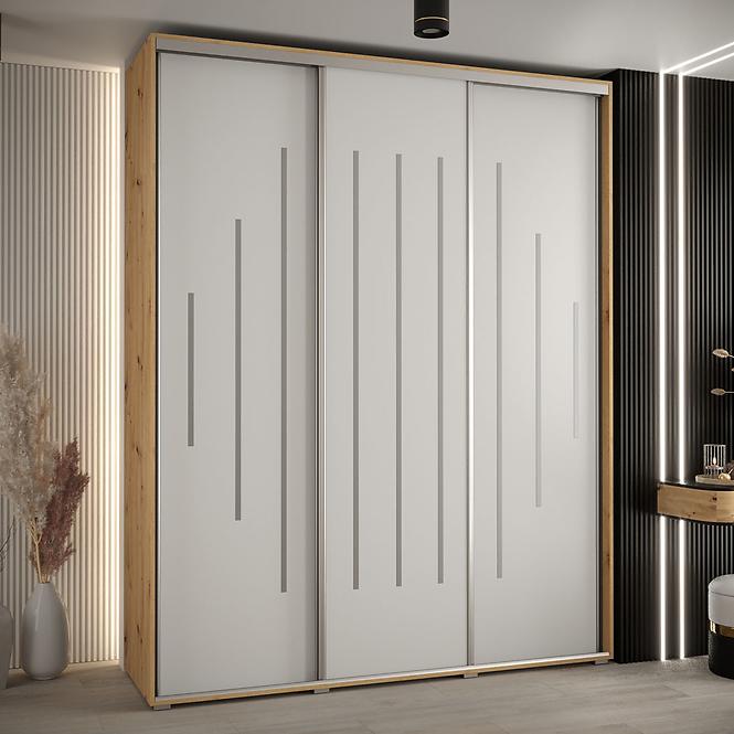 Schrank 45 Canaris 12 200 artisan/weiß/silver
