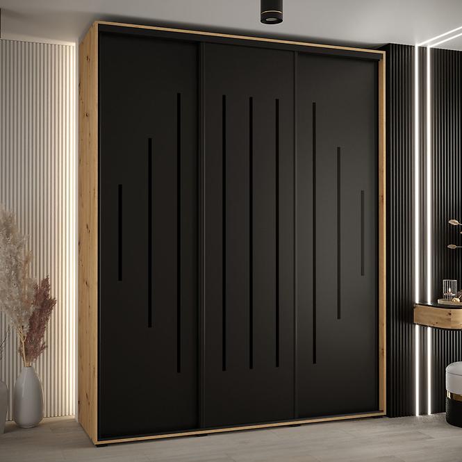 Schrank 45 Canaris 12 200 artisan/schwarz/schwarz
