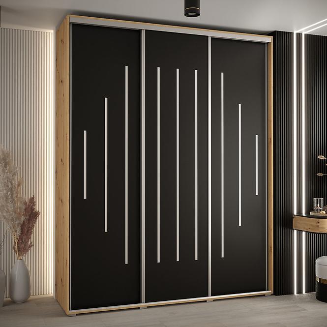 Schrank 45 Canaris 12 200 artisan/schwarz/silver