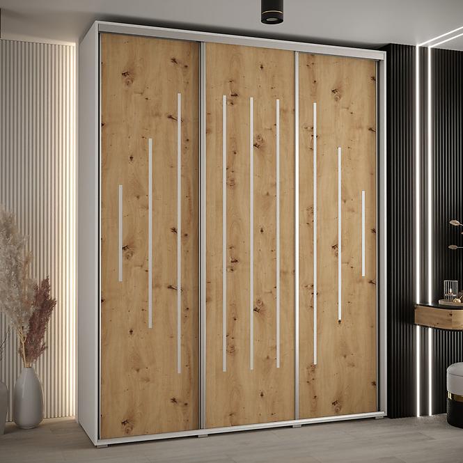 Schrank 45 Canaris 12 200 weiß/artisan/silver