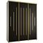 Schrank 45 Canaris 12 200 weiß/schwarz/gold