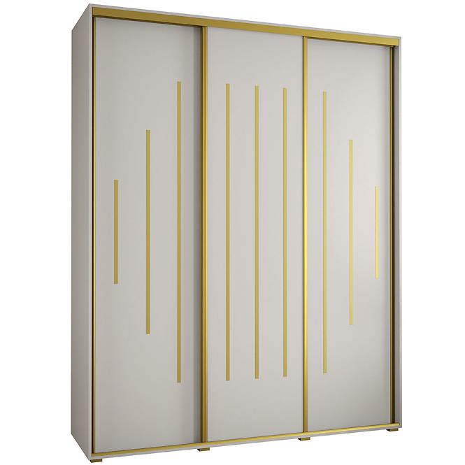 Schrank 45 Canaris 12 200 weiß/gold