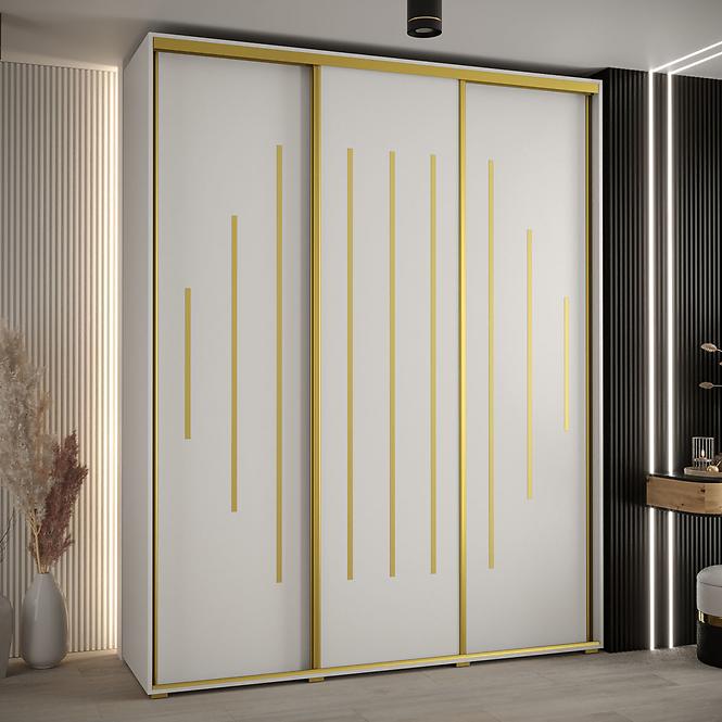 Schrank 45 Canaris 12 200 weiß/gold
