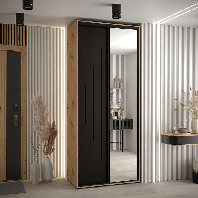 Schrank 45 Canaris 13 100 artisan/schwarz/schwarz