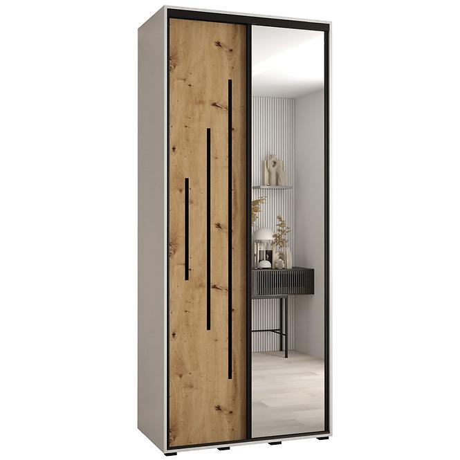 Schrank 45 Canaris 13 100 weiß/artisan/schwarz