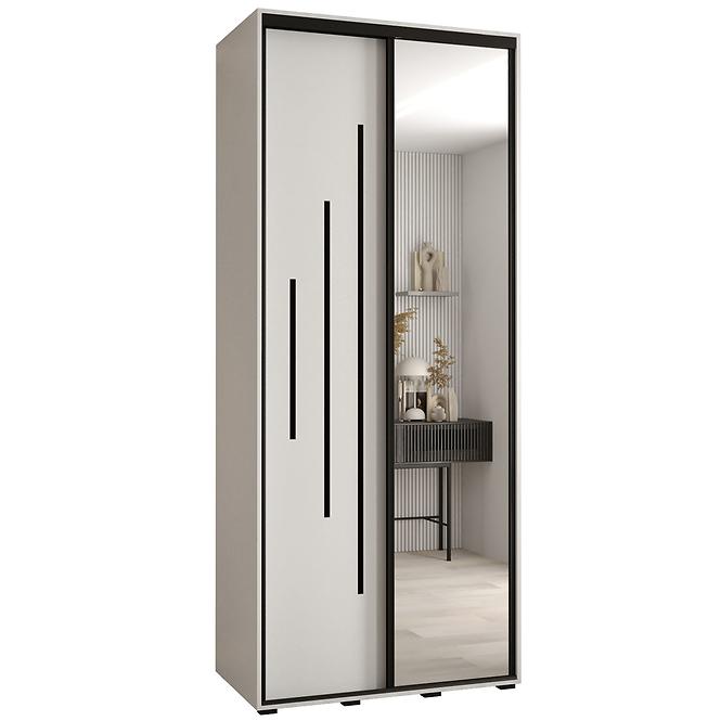 Schrank 45 Canaris 13 100 weiß/schwarz