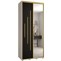 Schrank 45 Canaris 13 100 weiß/schwarz/gold