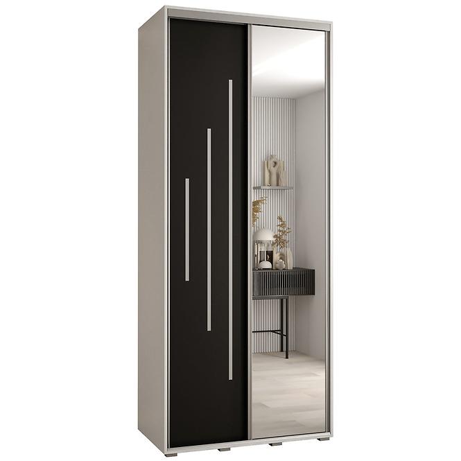Schrank 45 Canaris 13 100 weiß/schwarz/silver