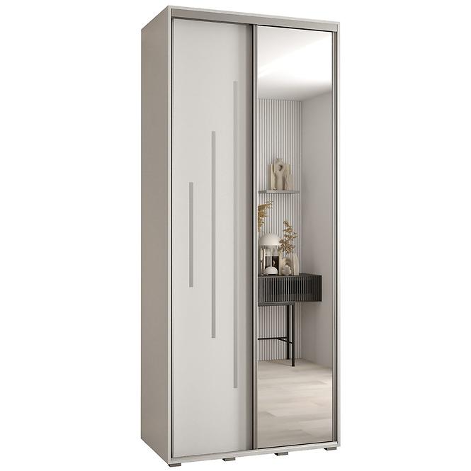 Schrank 45 Canaris 13 100 weiß/silver