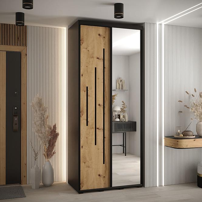 Schrank 45 Canaris 13 100 schwarz/artisan/schwarz