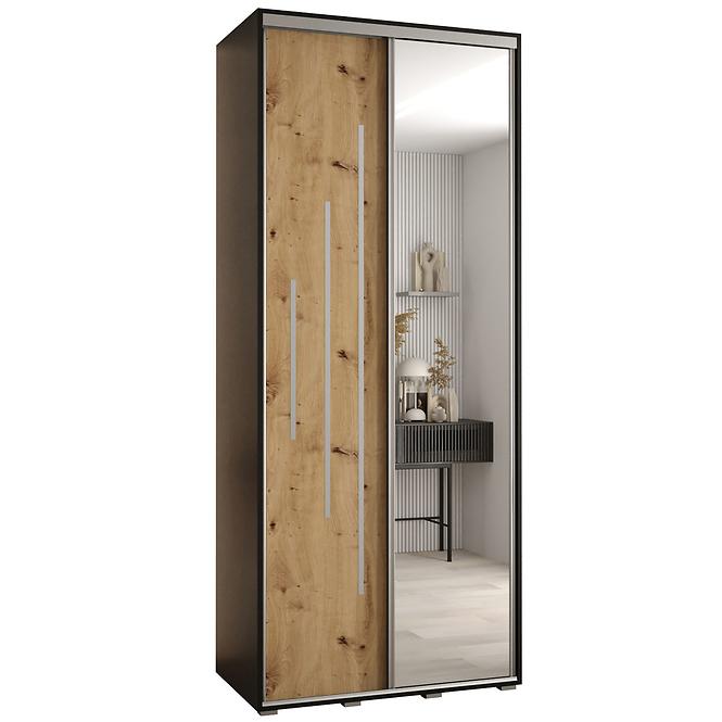 Schrank 45 Canaris 13 100 schwarz/artisan/silver