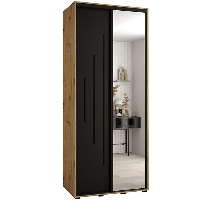 Schrank 45 Canaris 13 110 artisan/schwarz/schwarz