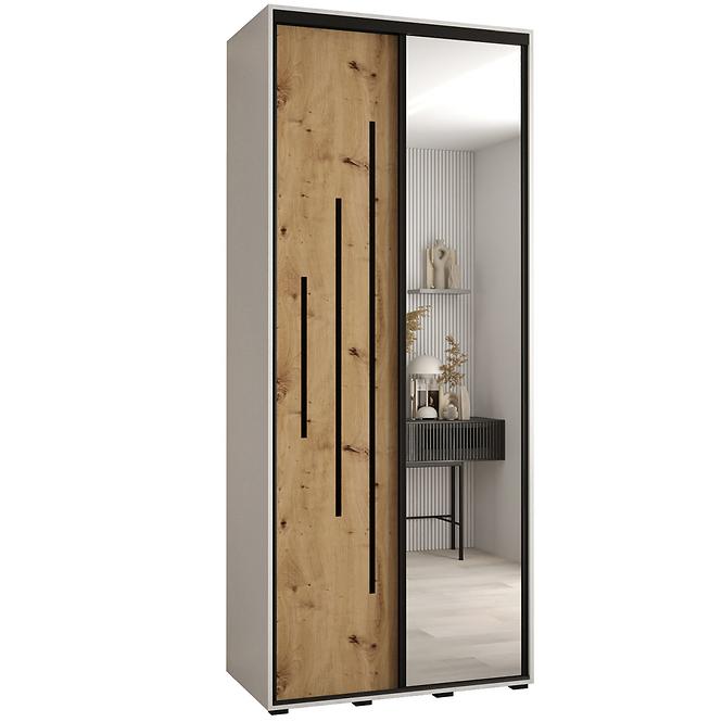 Schrank 45 Canaris 13 110 weiß/artisan/schwarz