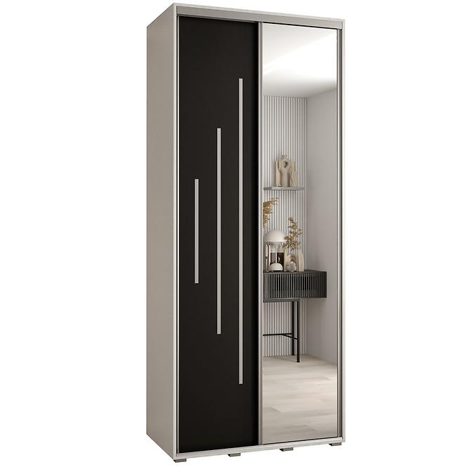 Schrank 45 Canaris 13 110 weiß/schwarz/silver