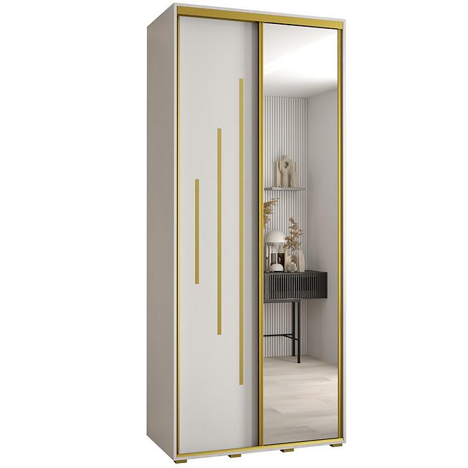 Schrank 45 Canaris 13 110 weiß/gold