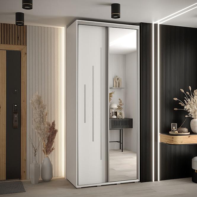 Schrank 45 Canaris 13 110 weiß/silver