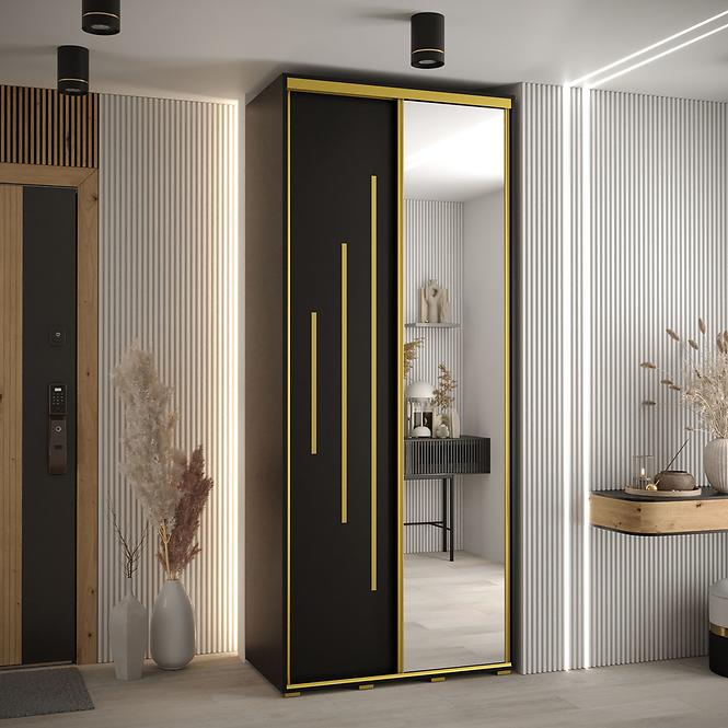 Schrank 45 Canaris 13 110 schwarz/gold