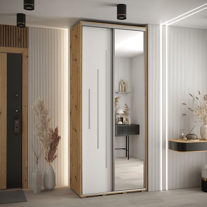 Schrank 45 Canaris 13 120 artisan/weiß/silver