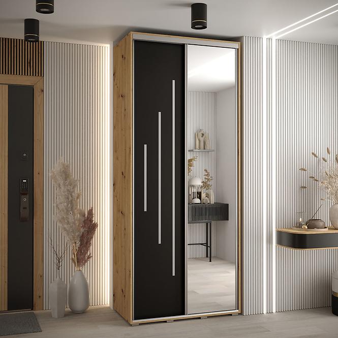 Schrank 45 Canaris 13 120 artisan/schwarz/silver
