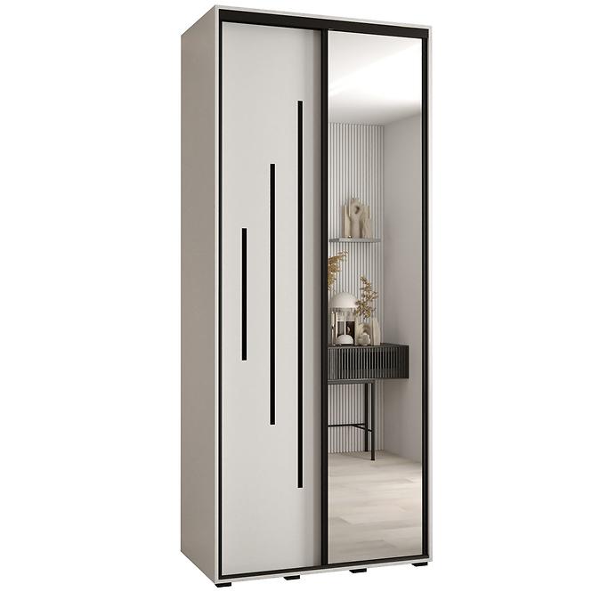 Schrank 45 Canaris 13 120 weiß/schwarz