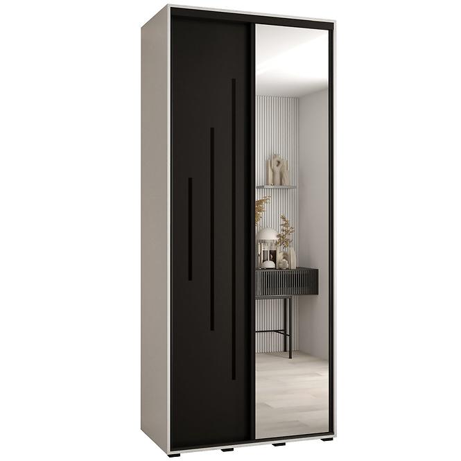 Schrank 45 Canaris 13 120 weiß/schwarz/schwarz
