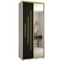 Schrank 45 Canaris 13 120 weiß/schwarz/gold