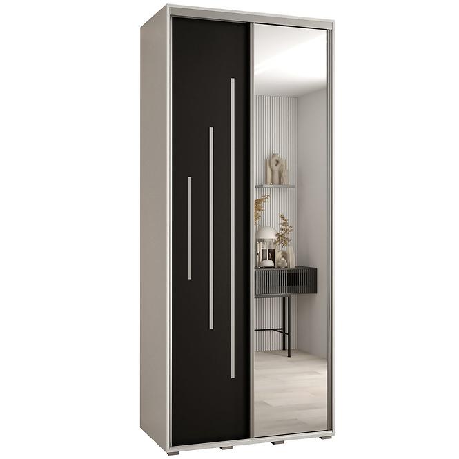 Schrank 45 Canaris 13 120 weiß/schwarz/silver