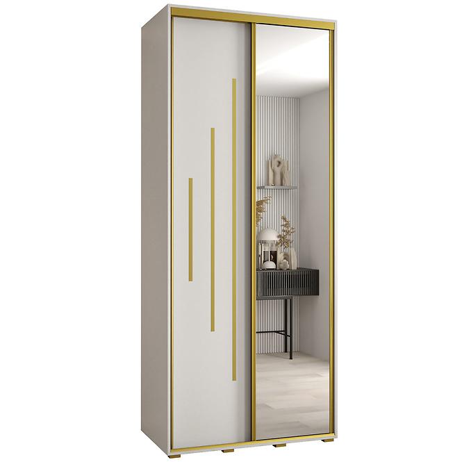 Schrank 45 Canaris 13 120 weiß/gold