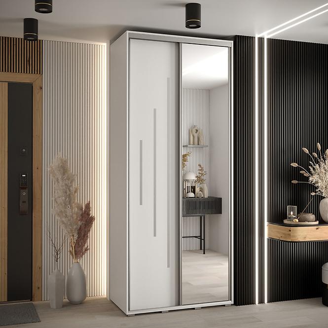 Schrank 45 Canaris 13 120 weiß/silver