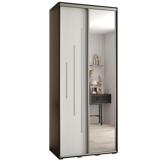 Schrank 45 Canaris 13 120 schwarz/weiß/silver