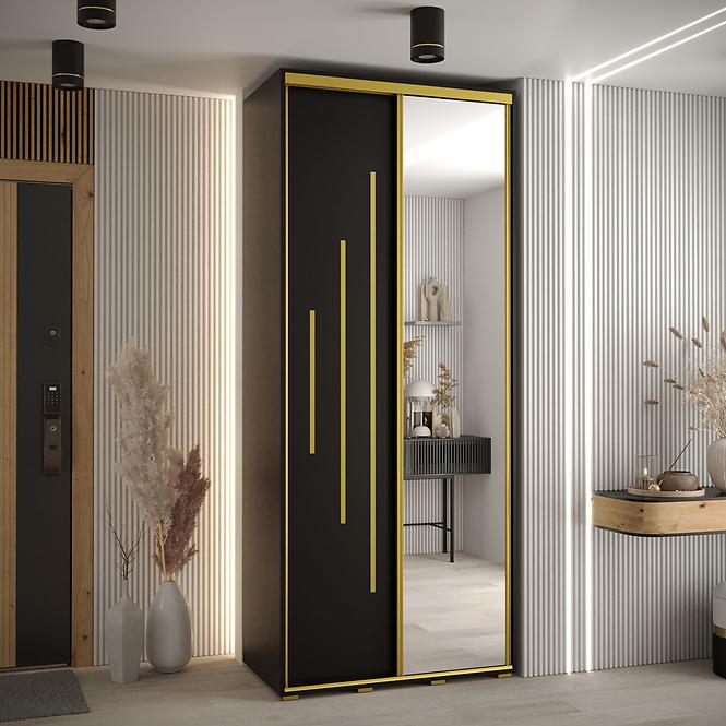 Schrank 45 Canaris 13 120 schwarz/gold