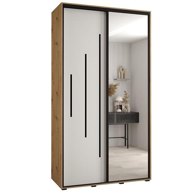 Schrank 45 Canaris 13 130 artisan/weiß/schwarz