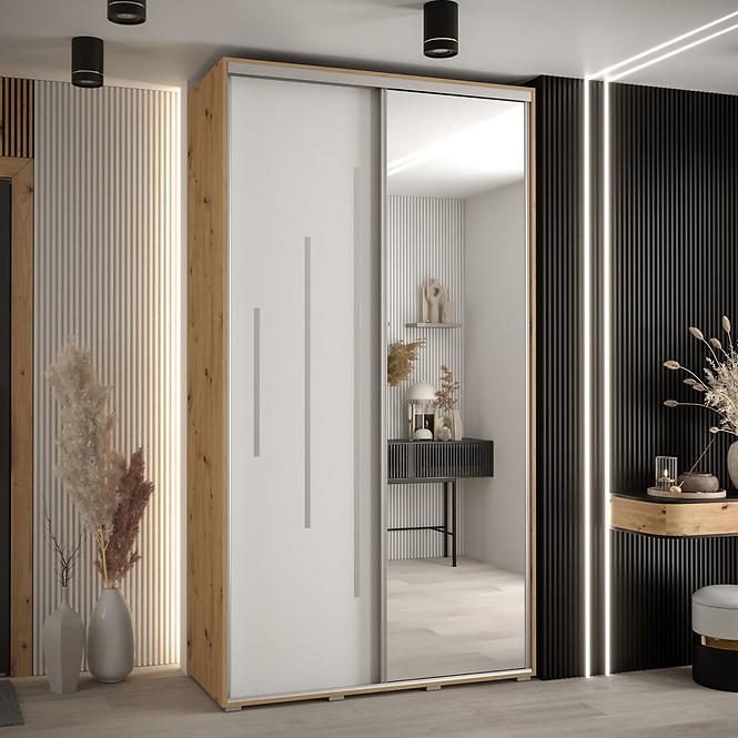 Schrank 45 Canaris 13 130 artisan/weiß/silver