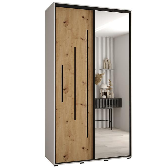 Schrank 45 Canaris 13 130 weiß/artisan/schwarz