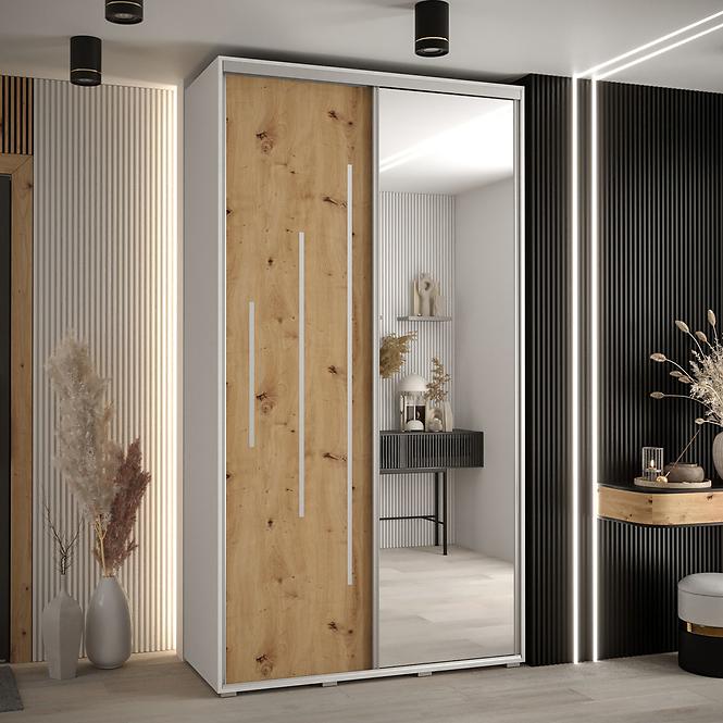 Schrank 45 Canaris 13 130 weiß/artisan/silver