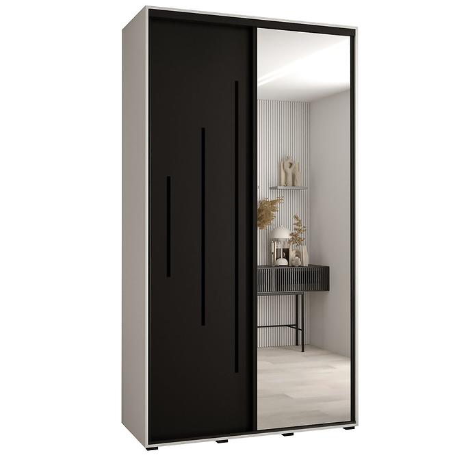 Schrank 45 Canaris 13 130 weiß/schwarz/schwarz