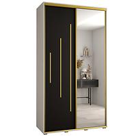 Schrank 45 Canaris 13 130 weiß/schwarz/gold