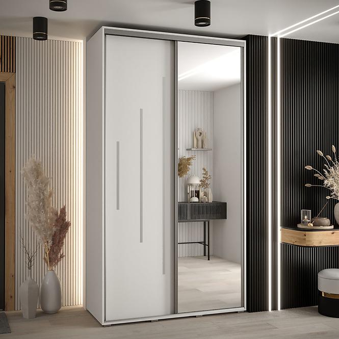 Schrank 45 Canaris 13 130 weiß/silver