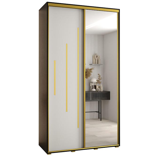 Schrank 45 Canaris 13 130 schwarz/weiß/gold