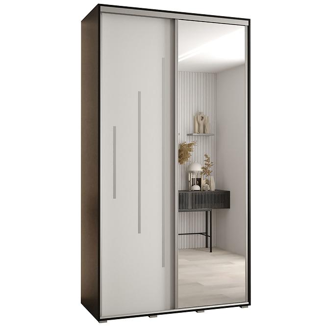 Schrank 45 Canaris 13 130 schwarz/weiß/silver